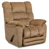 Massaging Temptation Fawn Microfiber Recliner with Heat Control