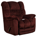 Massaging Temptation Merlot Microfiber Recliner with Heat Control