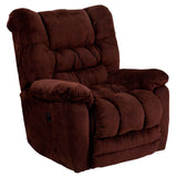 Contemporary Temptation Merlot Microfiber Power Recliner with Push Button