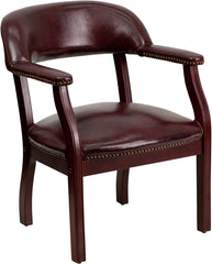 Oxblood Vinyl Luxurious Conference Chair