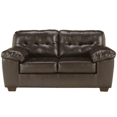 Signature Design by Ashley Alliston Loveseat in Chocolate DuraBlend