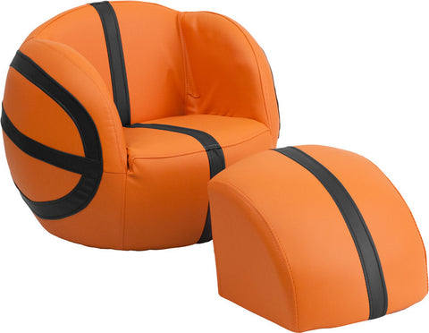 Basketball chair with deals ottoman