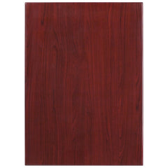 30'' x 42'' Rectangular Resin Mahogany Table Top